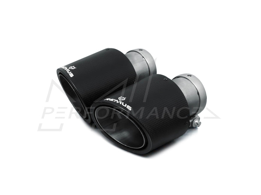 Remus BMW Mini F54 F60 Carbon with Titanium Insert & Chrome Tailpipes (Cooper S Clubman & JCW ALL4) - ML Performance UK