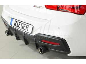 Rieger BMW 1 Series F20 F21 LCI Diffuser (inc. M135i & M140i) - Carbon-Look  – ML Performance