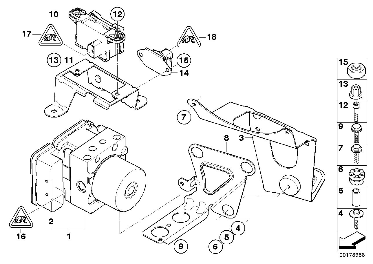 Genuine BMW 34502460436 E60 E63 E64 Exchange Hydraulic Unit Dsc (Inc. M5 & M6) | ML Performance US US Car Parts