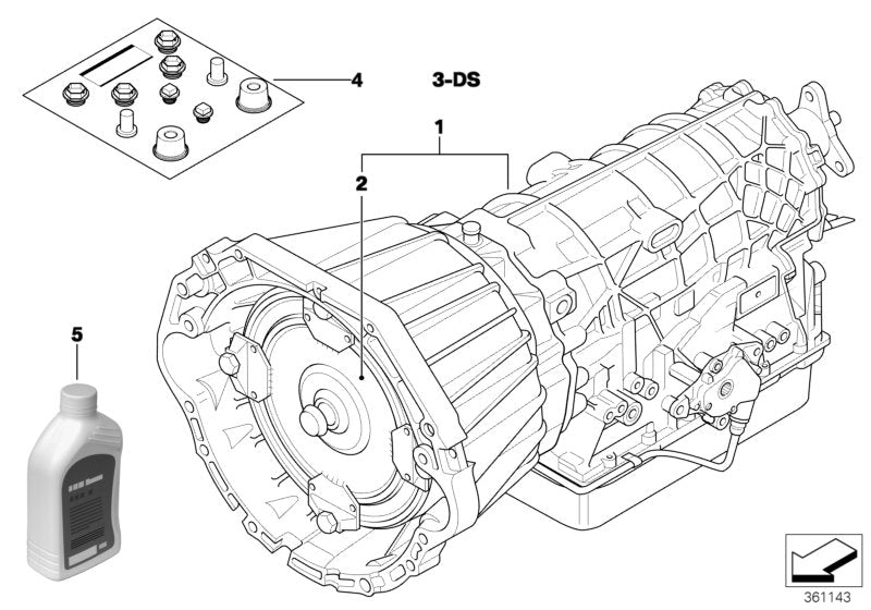 Genuine BMW 24401423307 E39 E38 Torque Converter N35 (Inc. 540i, 540iP & 740i) | ML Performance US US Car Parts