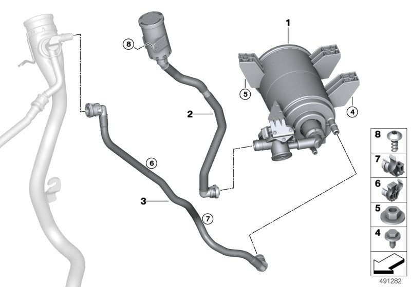 Genuine BMW 16117449055 G20 G21 Breather Line (Inc. 330i, 320i & 330iX) | ML Performance US US Car Parts