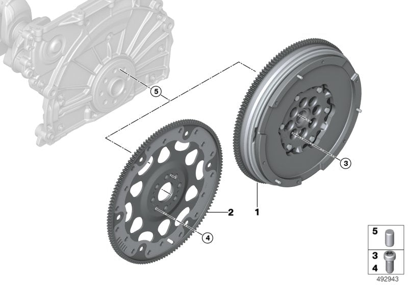 Genuine BMW 21209454556 Flywheel Automatic (Inc. X3 30eX)